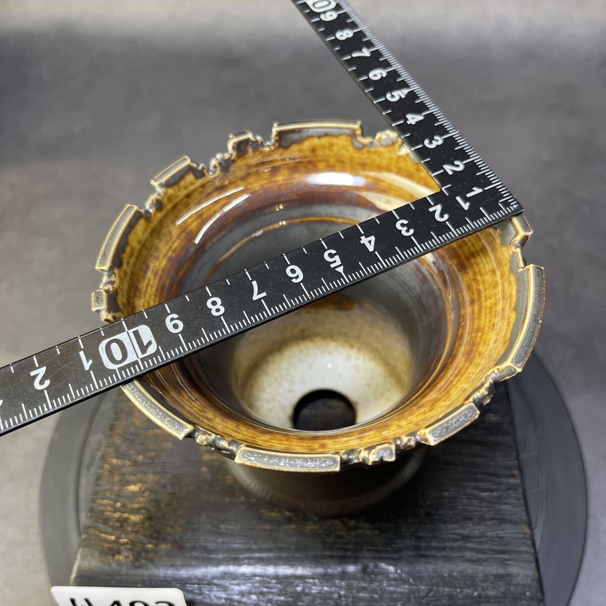 ri492 HAND Made цветочный горшок керамика осмотр ( агава pakips.. дракон .. небо чёрный огонь .factory SRLkatachi завод gla сверло s. корень растения черепаха . дракон 