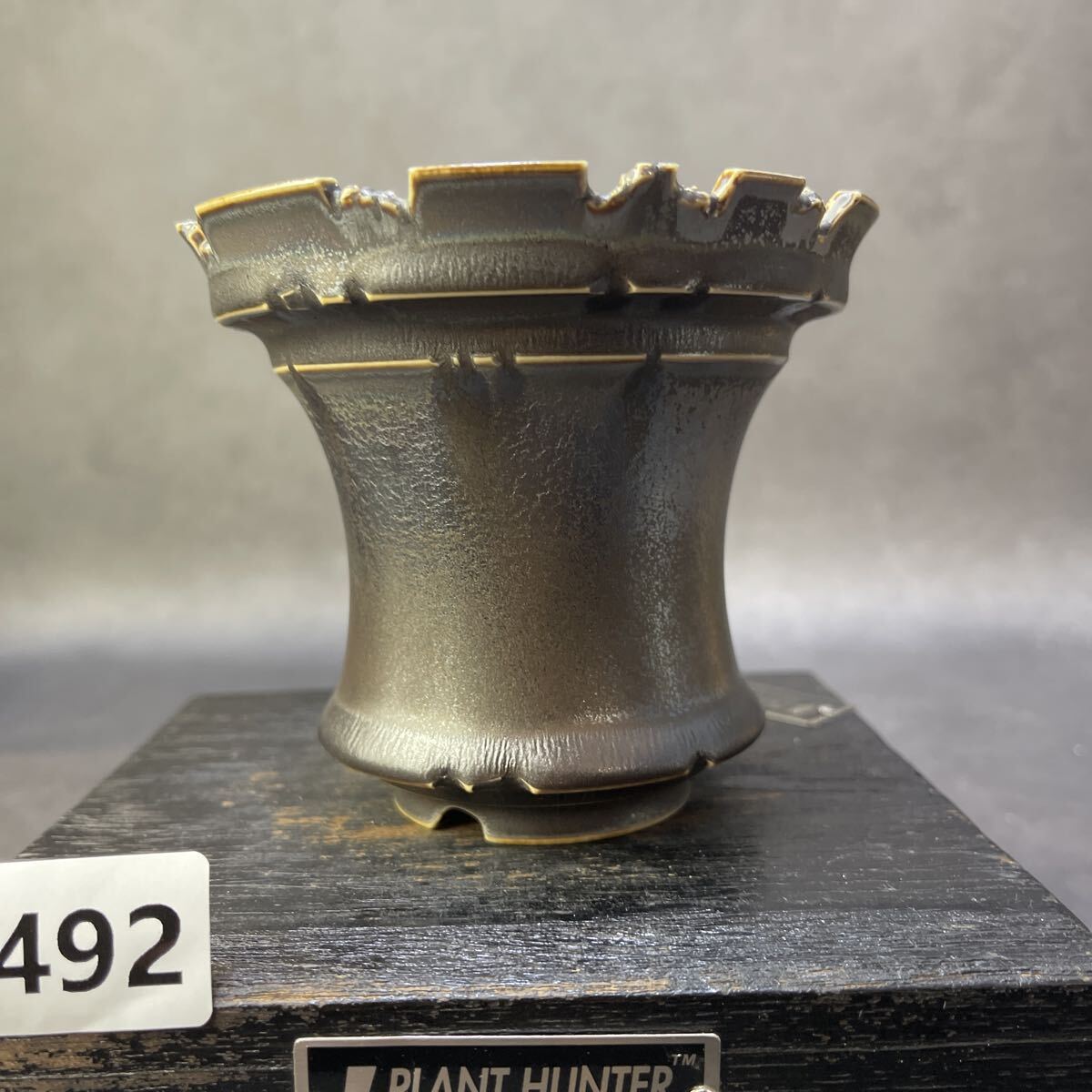 ri492 HAND Made цветочный горшок керамика осмотр ( агава pakips.. дракон .. небо чёрный огонь .factory SRLkatachi завод gla сверло s. корень растения черепаха . дракон 