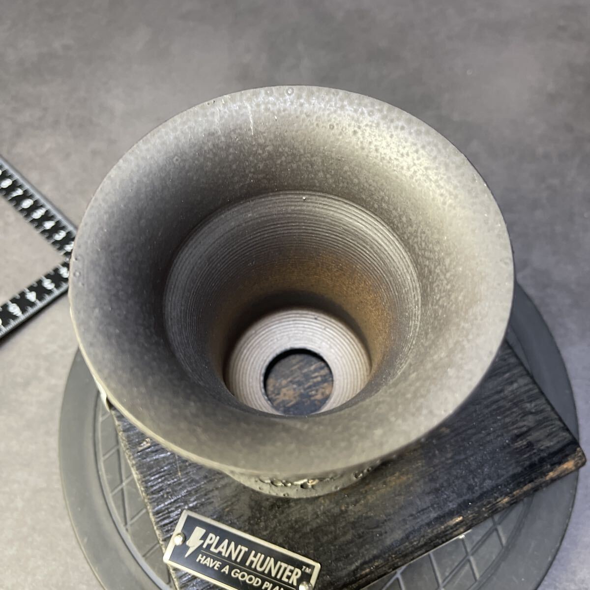 ri517 месяц поверхность ...HAND Made цветочный горшок керамика осмотр ( агава pakips.. дракон .. небо чёрный огонь .factory SRLkatachi завод gla сверло s. корень растения черепаха . дракон 