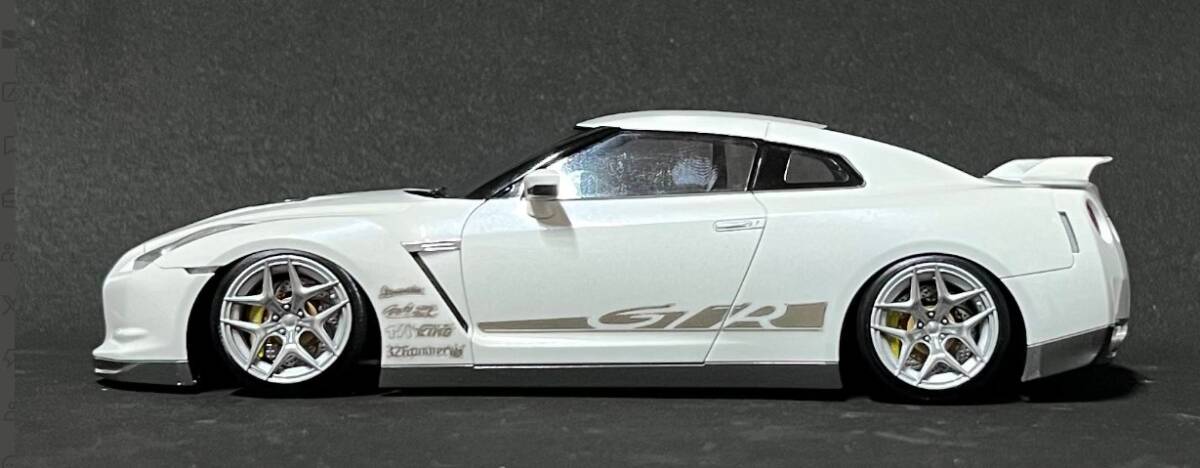 PA12 KS-CU2専用20 インチ V-P TYPE ホイール ケイSTYLE! THEストリートシリーズ 1/24scale カーモデル用 1台分 3Dプリント レジン製_画像5