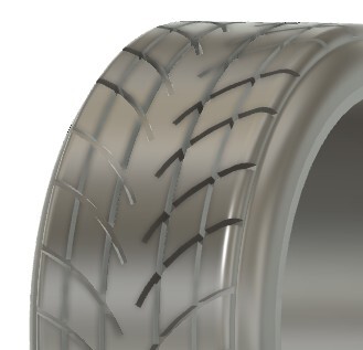 PA19 KS-CU4 専用 15 インチ 45 タイヤ ケイSTYLE! THEストリートシリーズ 1/24scale カーモデル用 1台分 3Dプリント レジン製_画像2