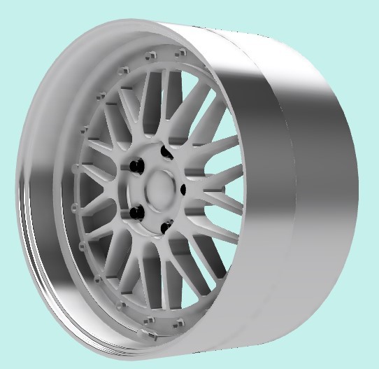 SP28 T社トヨタMZ20ソアラ用ローダウンパーツ BBS-LM版　THEストリートシリーズ　1/24scale　カーモデル用　1台分　3Dプリント　レジン製_画像4