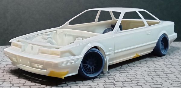 SP28 T社トヨタMZ20ソアラ用ローダウンパーツ BBS-LM版　THEストリートシリーズ　1/24scale　カーモデル用　1台分　3Dプリント　レジン製_画像10