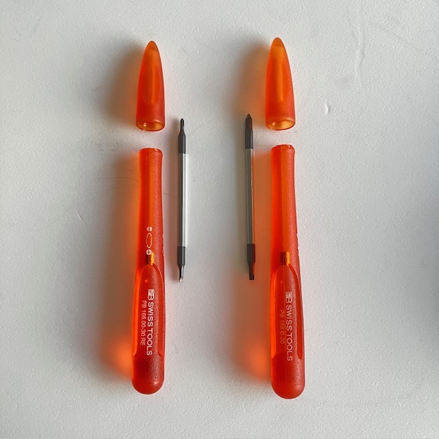 PB SWISSTOOLSプラスドライバー#2、#3、2本と 差替式精密ドライバー#00,#0 の2個【未使用】_画像4