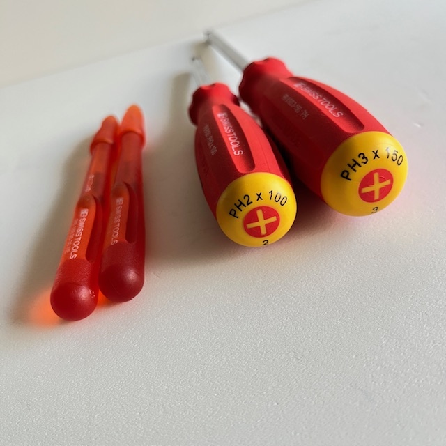 PB SWISSTOOLSプラスドライバー#2、#3、2本と 差替式精密ドライバー#00,#0 の2個【未使用】_画像5