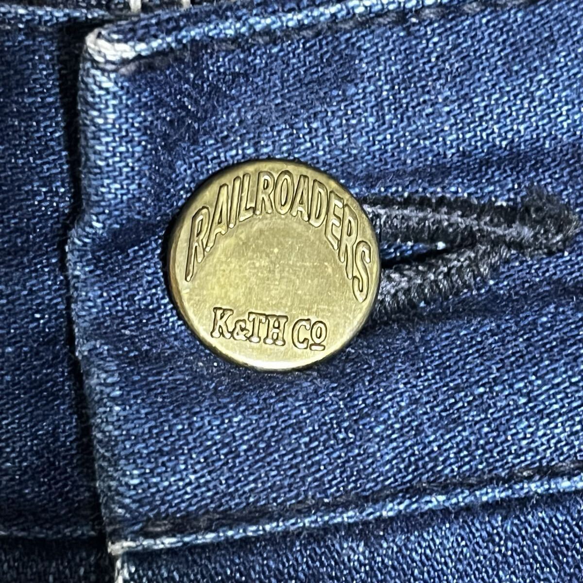 超希少 50s 50年代 ヴィンテージ モンゴメリーワード デニム ワークパンツ ペインターパンツ 約W34 バックシンチ ゴールデンサイズ_画像3