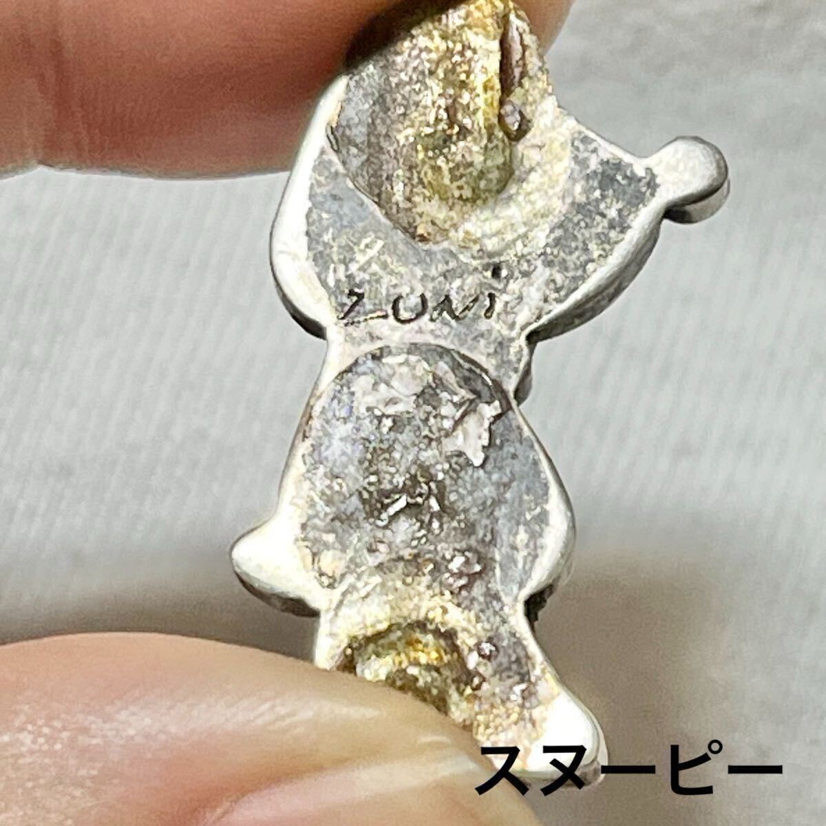 レア 60s 70sヴィンテージ インディアンジュエリー ズニトゥーン インレイ ルース 6個SET ディズニー スヌーピー zuni 60年代 70年代 _画像4