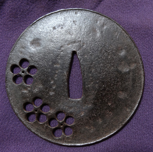 металлический земля большой ... гарда меча ( слива цветок. map )