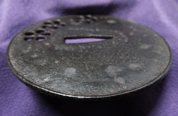 металлический земля большой ... гарда меча ( слива цветок. map )