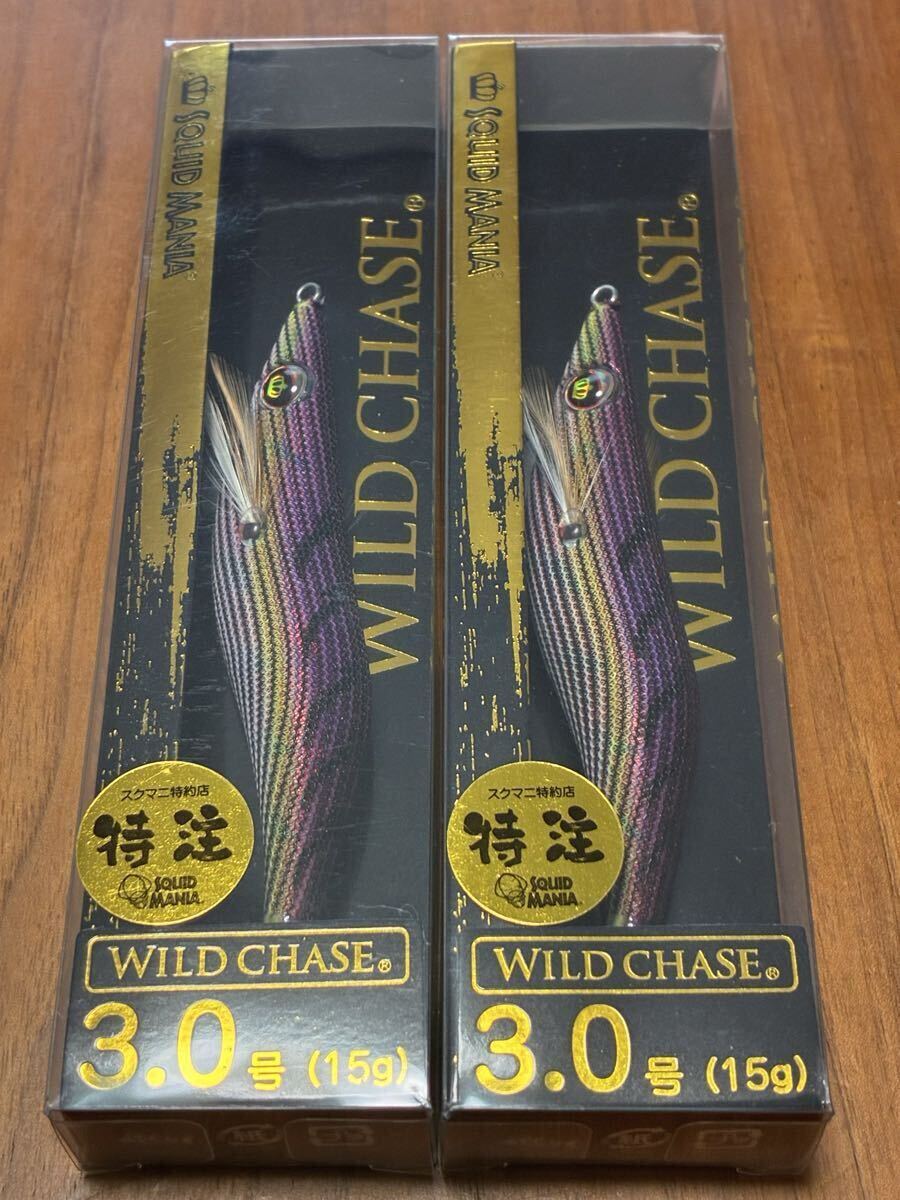 スクイッドマニア ワイルドチェイス 3.0号 ノーマル 特注 クイーンレッド 2個 新品未開封 エギ王 エギ王K_画像1