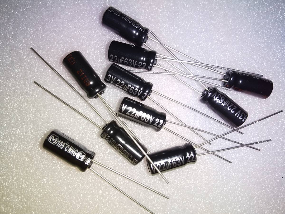  Panasonic электролитический конденсатор 63V 22μF 105*C 10 шт 19