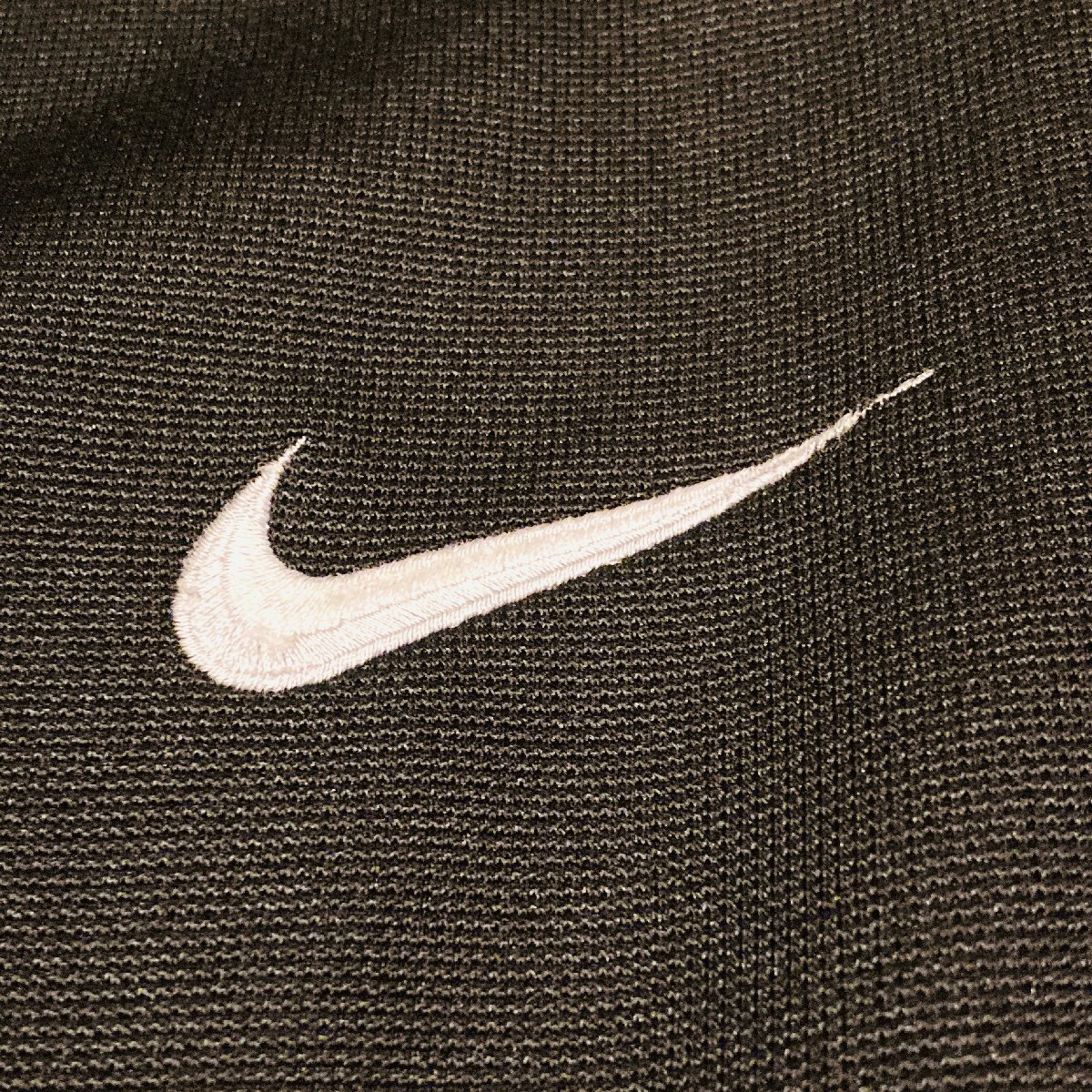 NIKE　ナイキ　日本製　SWOOSH　ロゴ 刺繍　ジップアップ トラック ジャケット　ジャージ　ブラック　M　VLA100 AUYI_画像5