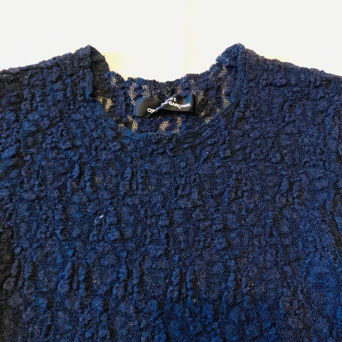 tricot　COMME des GARCONS　トリココムデギャルソン　ロングスリーブ　カットソー　ネイビー 紺　TT-050300_画像2