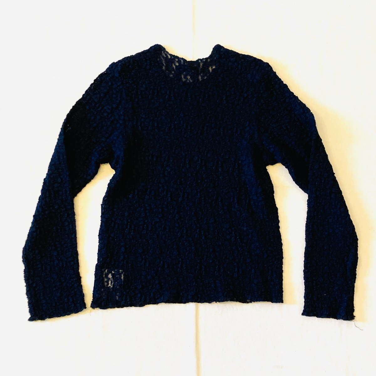 tricot　COMME des GARCONS　トリココムデギャルソン　ロングスリーブ　カットソー　ネイビー 紺　TT-050300_画像3