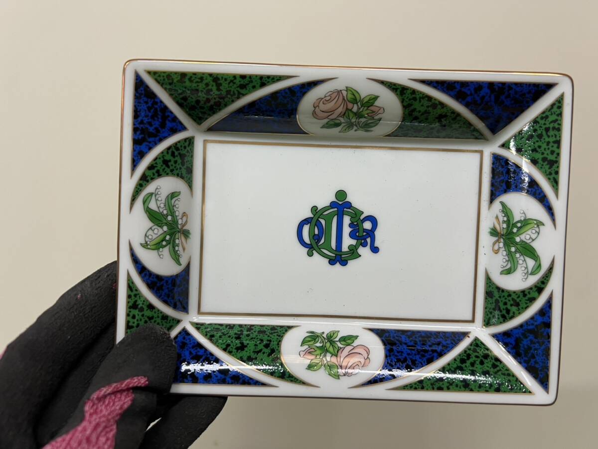廃盤希少　Christian Dior クリスチャンディオール ロワイヤル 角皿 トレイ トレー NIKKO 食器 _画像4