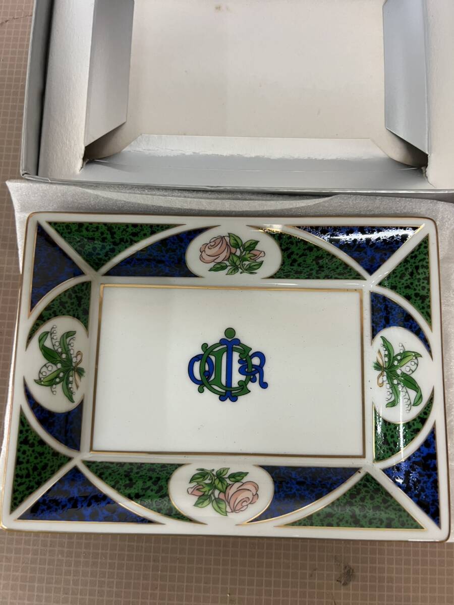 廃盤希少　Christian Dior クリスチャンディオール ロワイヤル 角皿 トレイ トレー NIKKO 食器 _画像3
