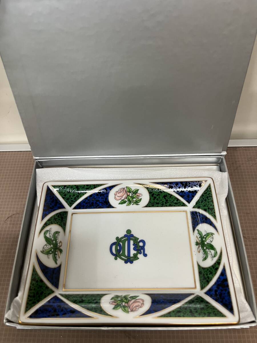 廃盤希少　Christian Dior クリスチャンディオール ロワイヤル 角皿 トレイ トレー NIKKO 食器 _画像1