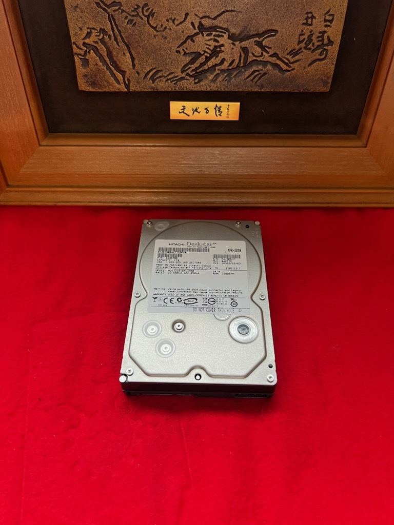 不良返金保証　HITACHI Deskstar HDS721010KLA330 1TB SATA 3.5インチ (LK163)_画像1