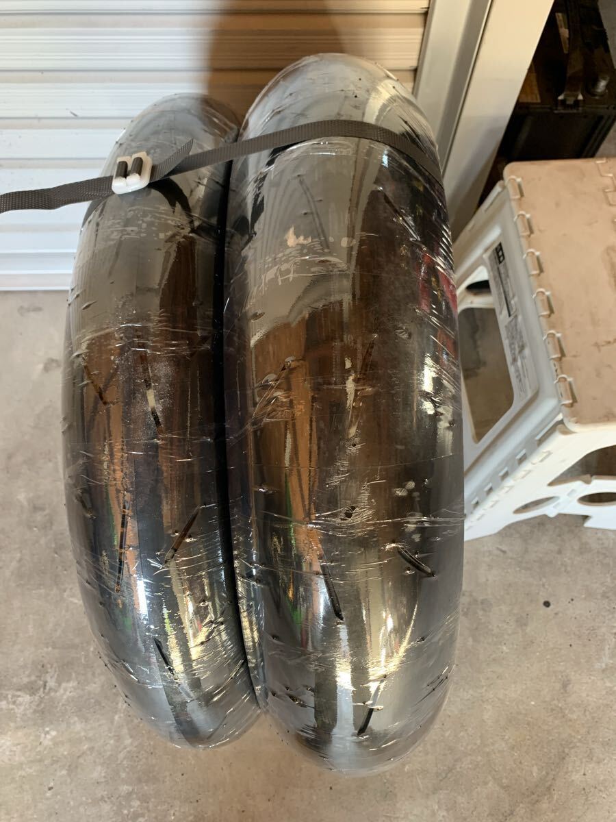 DUNLOP KR410 110/140 新品未使用前後セット　JP250 CBR250Dream CUP ダンロップ_画像1