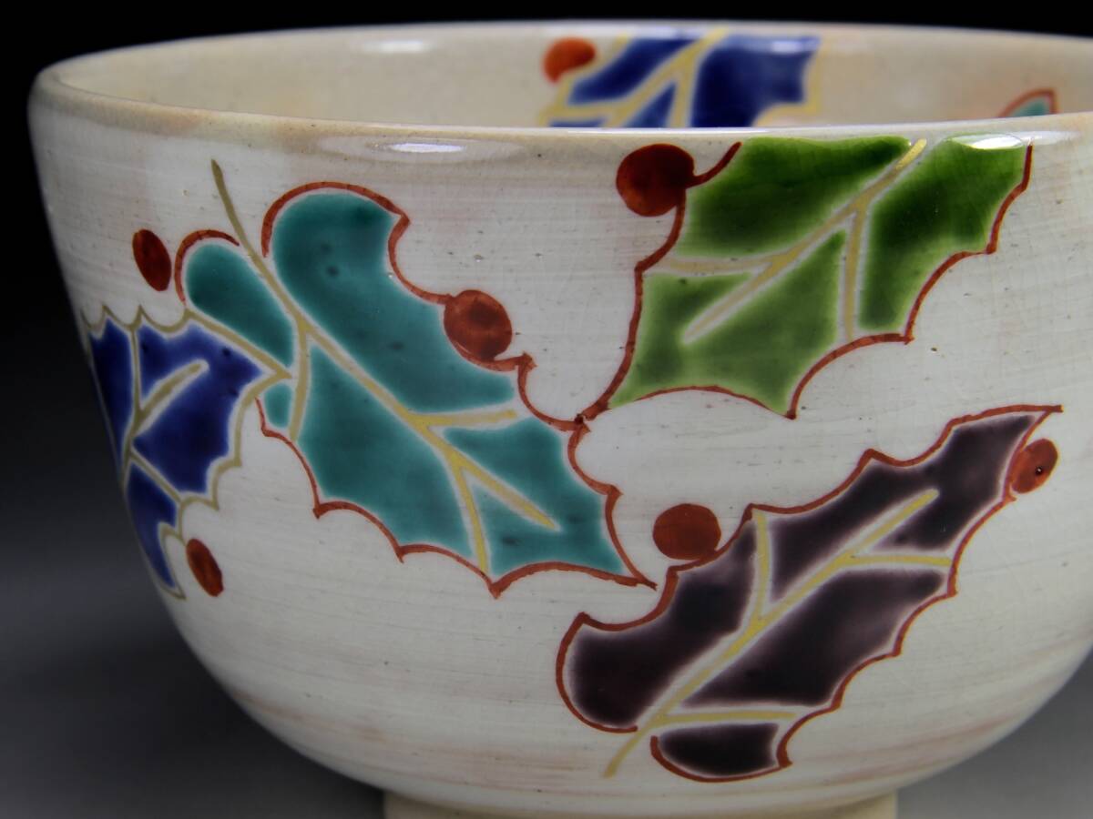  цветная роспись . чашка Рождество .книга@. Nakayama . белый чайная посуда . ночь чай .