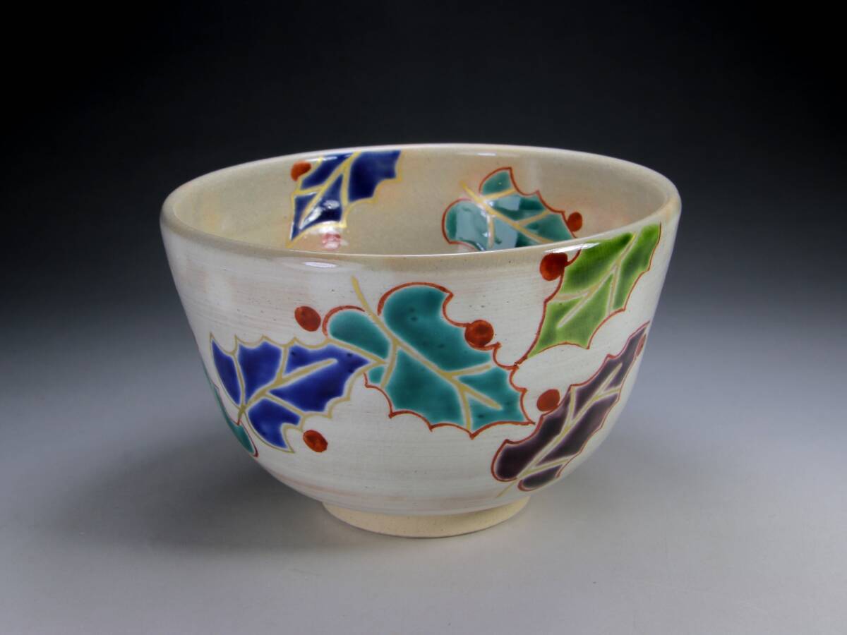  цветная роспись . чашка Рождество .книга@. Nakayama . белый чайная посуда . ночь чай .