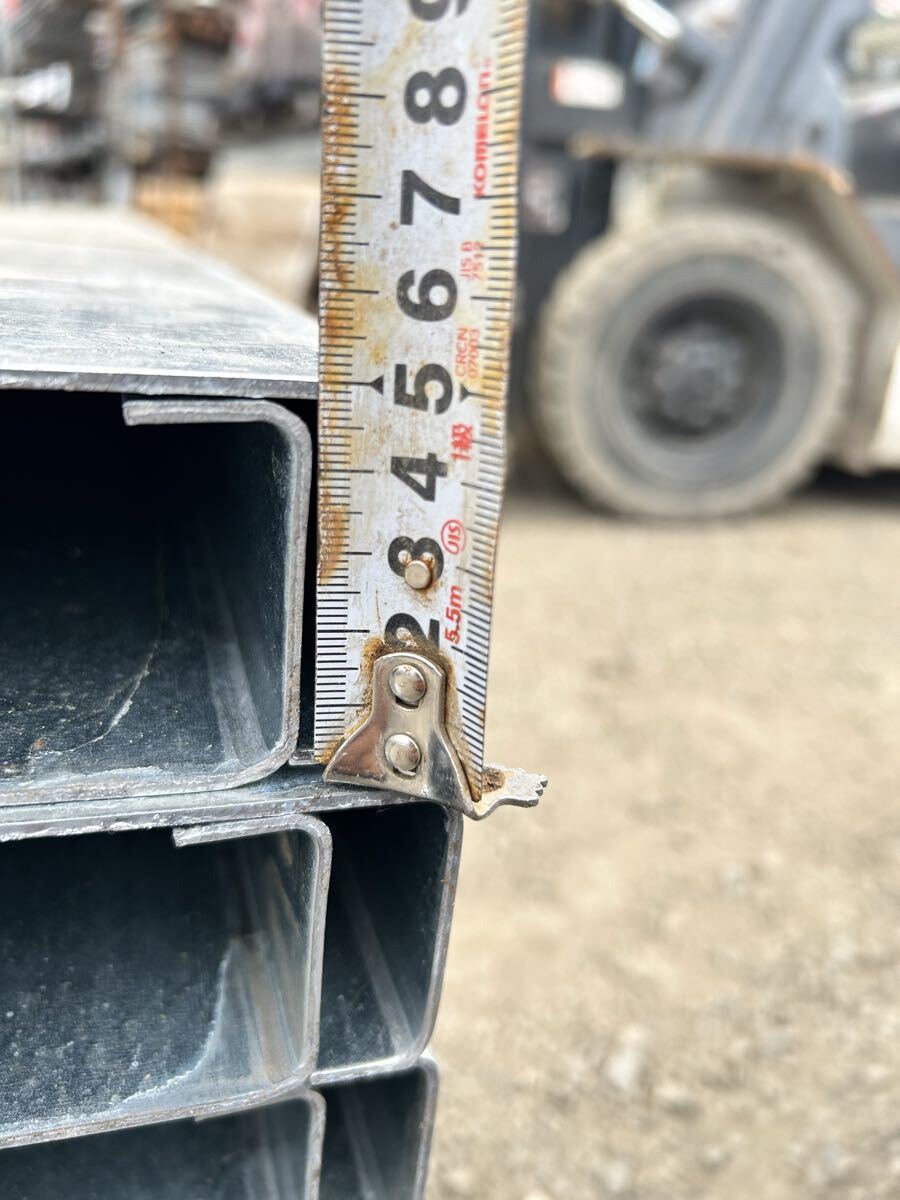 鉄 軽量C形鋼(リップ溝形鋼) 亜鉛メッキ材(5cm×10cm×5m)1本単価5500円 在庫30本あり 岐阜県養老町 1_画像8