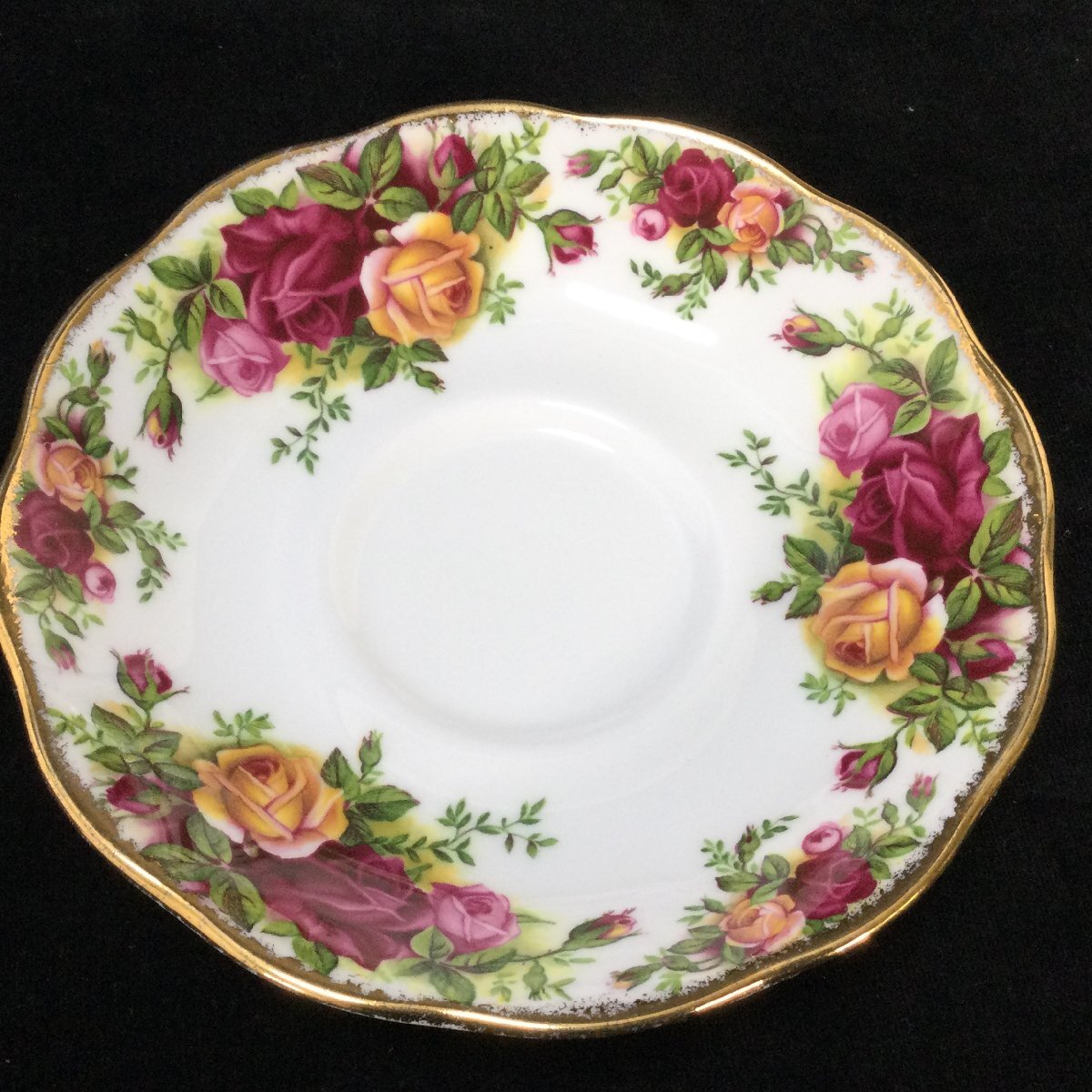 ROYAL ALBERT ロイヤルアルバート Old Country Roses オールドカントリーローズ カップ&ソーサー プレート 皿 5客 & 2枚 洋食器 ⑥_画像8