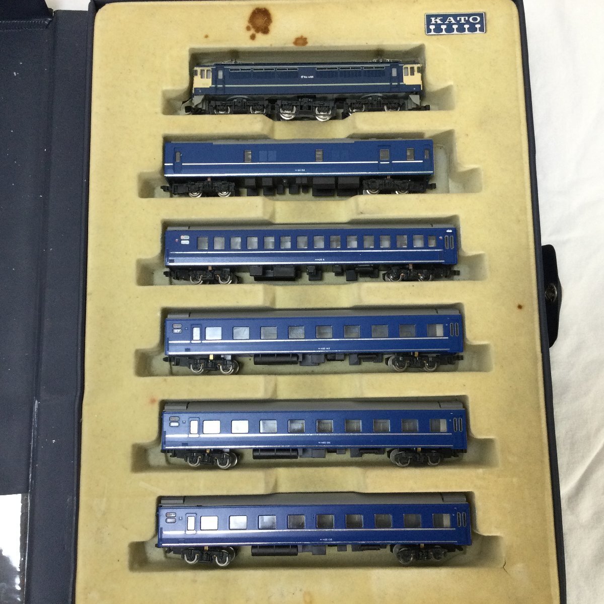 【ジャンク】 KATO カトー EF65 電気機関車ブルートレイン セット Nゲージ 鉄道模型 おもちゃ コレクション_画像7