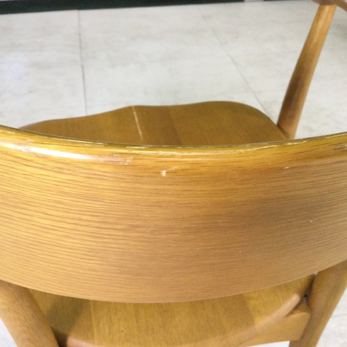 HIDA 飛騨産業 CRESCENT クレセント アームチェア ダイニングチェア キツツキマーク 椅子 インテリア 家具 ③_画像9