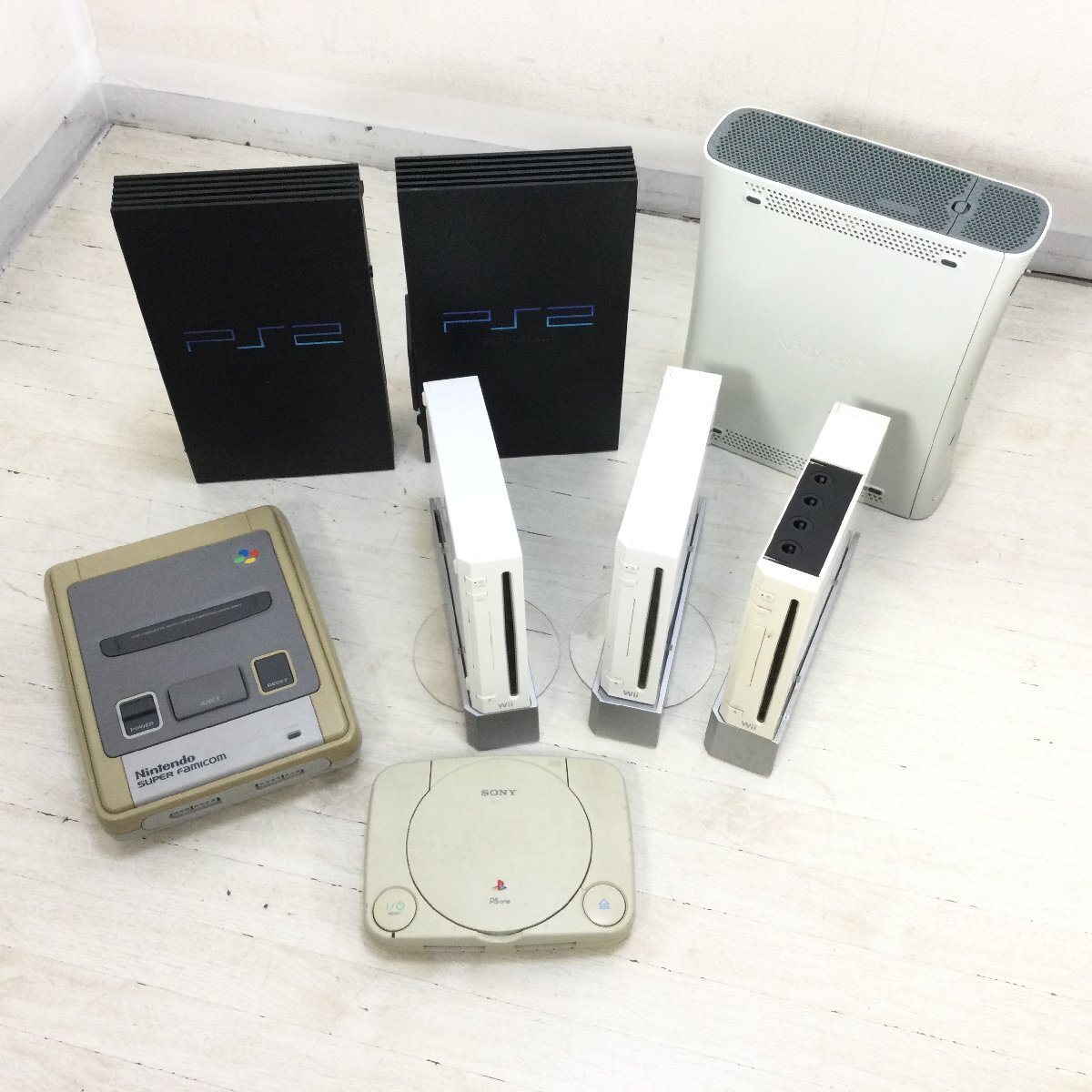 【1円~/ジャンク】 ゲーム機 本体 まとめ ゲーム PSOne PS2 スーパーファミコン Wii XBOX など ①_画像1