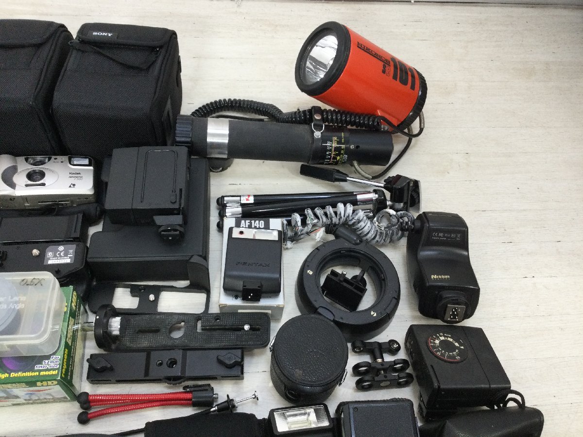 【ジャンク】 カメラアクセサリー sony nikon kenko オリンパス レンズフィルター レンズフード カメラバッグ_画像3