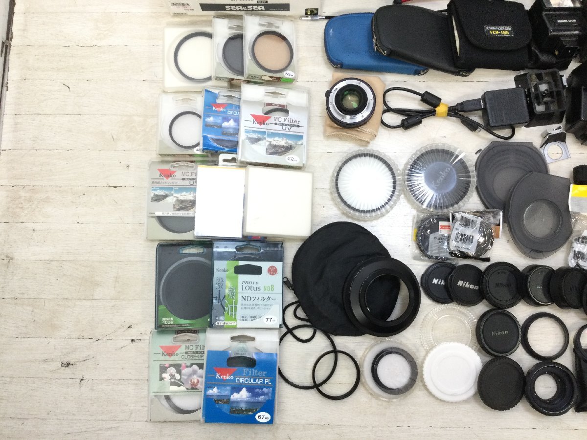【ジャンク】 カメラアクセサリー sony nikon kenko オリンパス レンズフィルター レンズフード カメラバッグ_画像4