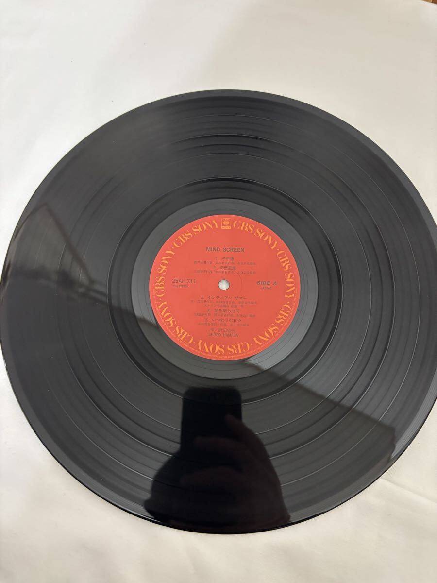 美盤 浜田省吾 MIND SCREEN LP 帯付 25AH711_画像4