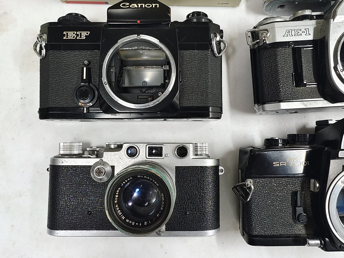 [ регулировка товар ②] Canon AE-1 EF NICCA minolta пленочный фотоаппарат однообъективный зеркальный Canon Minolta 1 иен начало распродажи совместно утиль 