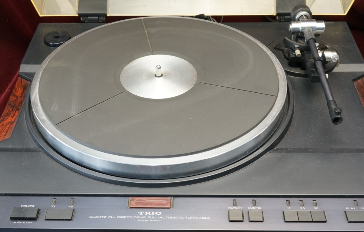 A&P TRIO:KPF7:フルオ-トアナログプレイヤ-:MMカ-トリッジ付:USED:JUNK_画像2