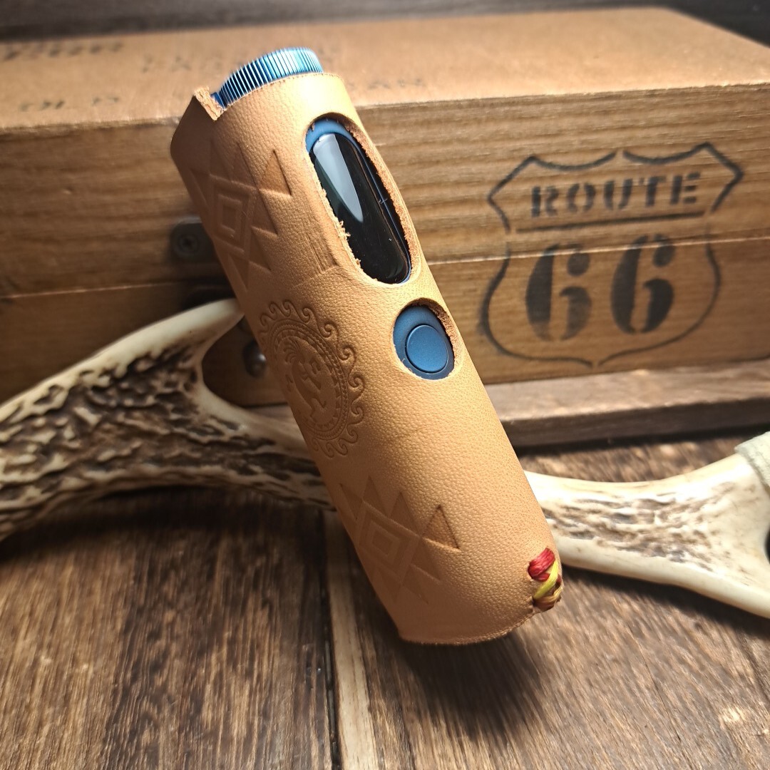 【革族工房】◆NativeAmericanーdesign◆新型グロー glo hyper Pro【gloハイパーPro用レザーケース】ヌメ革◆TYPE5_画像4