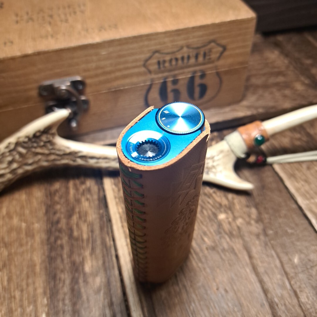 【革族工房】◆NativeAmericanーdesign◆新型グロー glo hyper Pro【gloハイパーPro用レザーケース】ヌメ革◆TYPE5_画像5