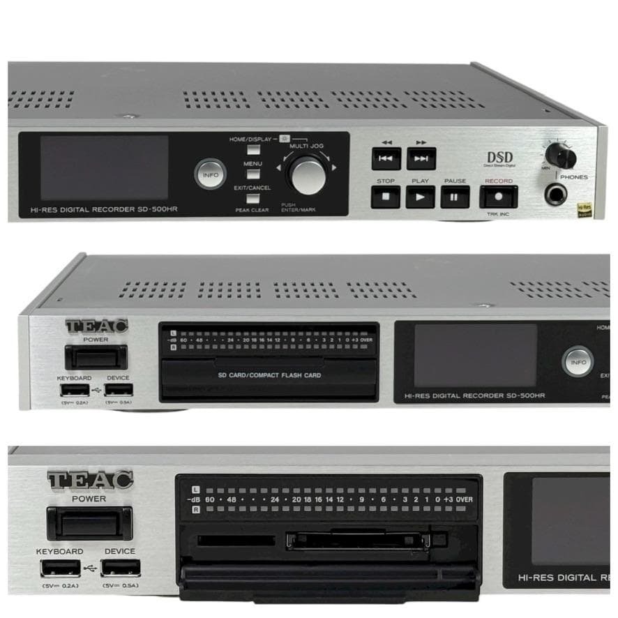 ◆優良中古品・元箱付属・録音動作確認済◆TEAC ハイレゾ・マスターレコーダー SD-500HR_画像3