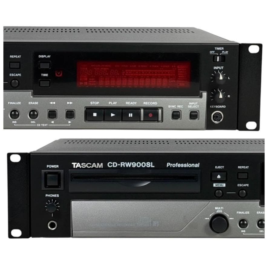 ◆CD録音履歴38時間・優良美品・録音動作確認済◆TASCAM CDレコーダー 業務用 CD-RW900SL_画像3