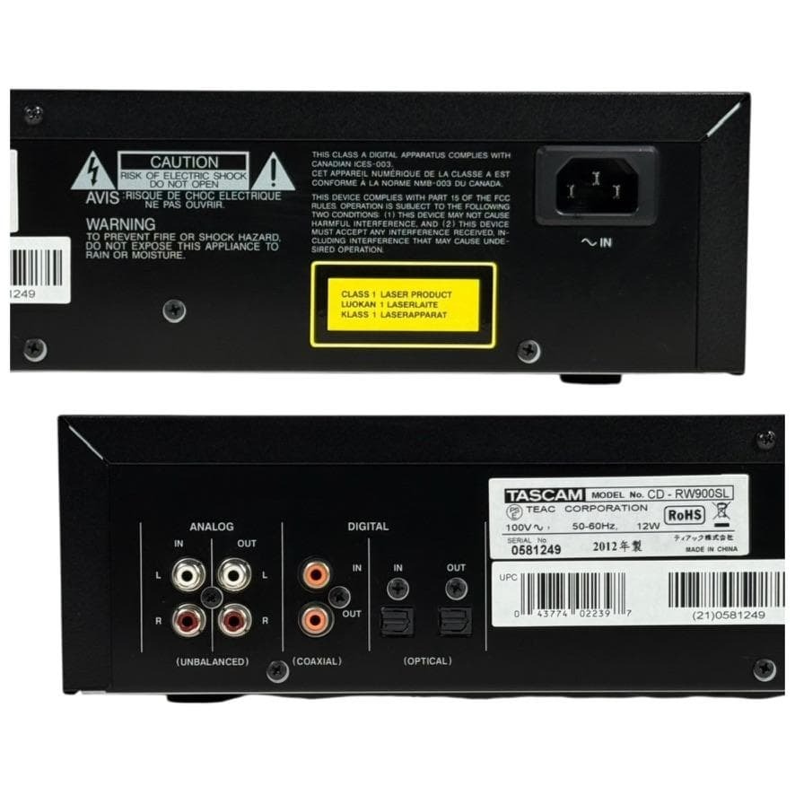 ◆CD録音履歴38時間・優良美品・録音動作確認済◆TASCAM CDレコーダー 業務用 CD-RW900SL_画像7