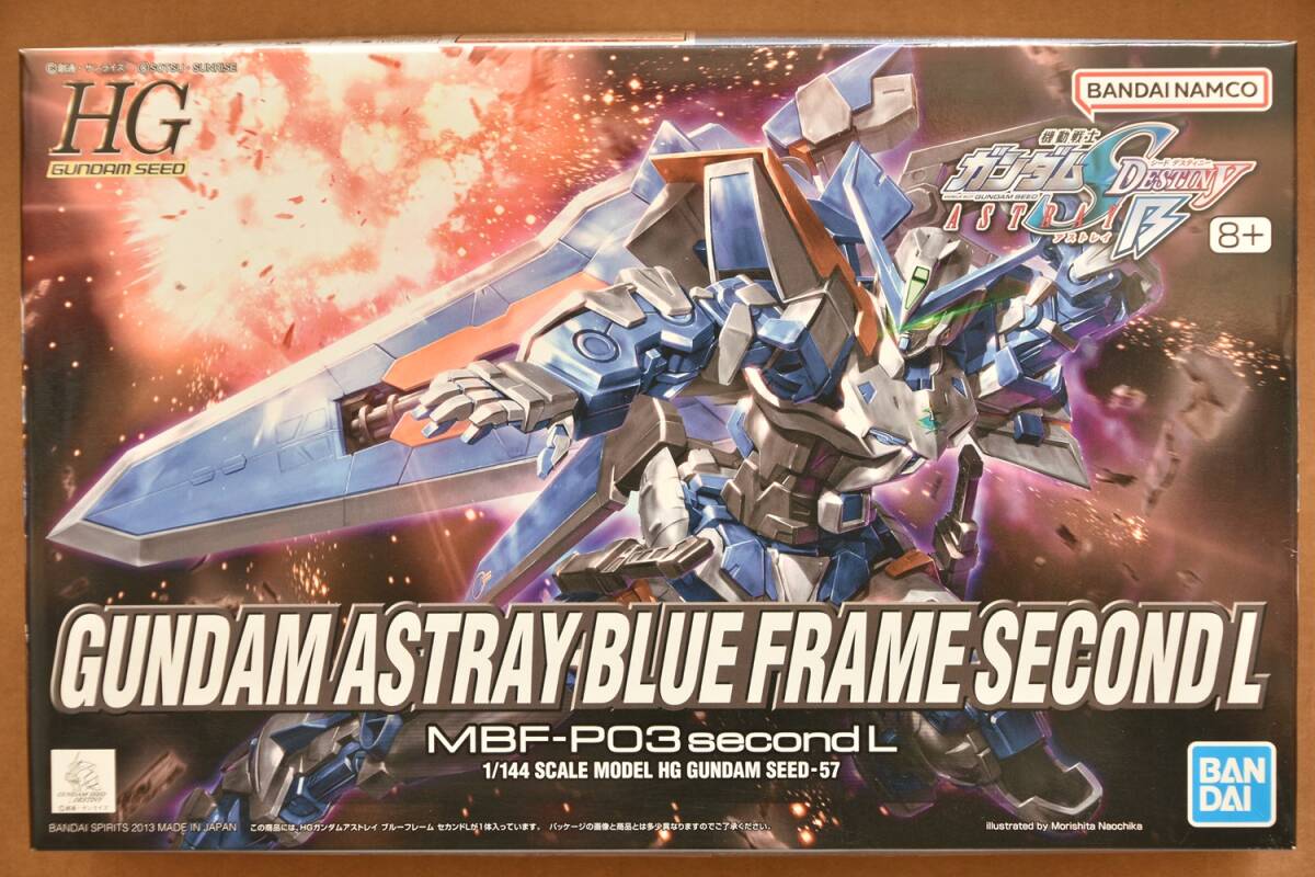  не собран Bandai Mobile Suit Gundam SEED HG 1/144 Gundam as tray голубой рама Second L