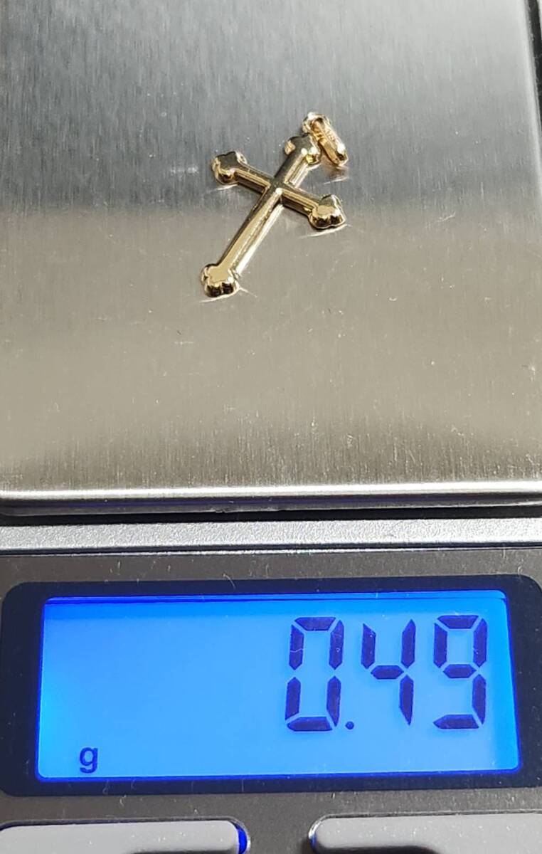 K18刻印 クロス ペンダントトップ_画像4