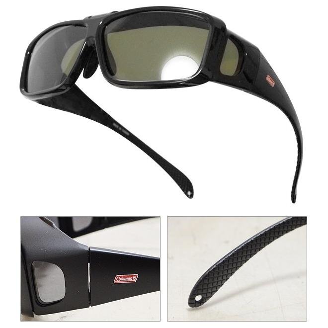  солнцезащитные очки поляризованный свет Coleman Coleman откидной тип over стакан очки. сверху спорт Golf для мужчин и женщин пыльца бесплатная доставка 100T* COV01:_1