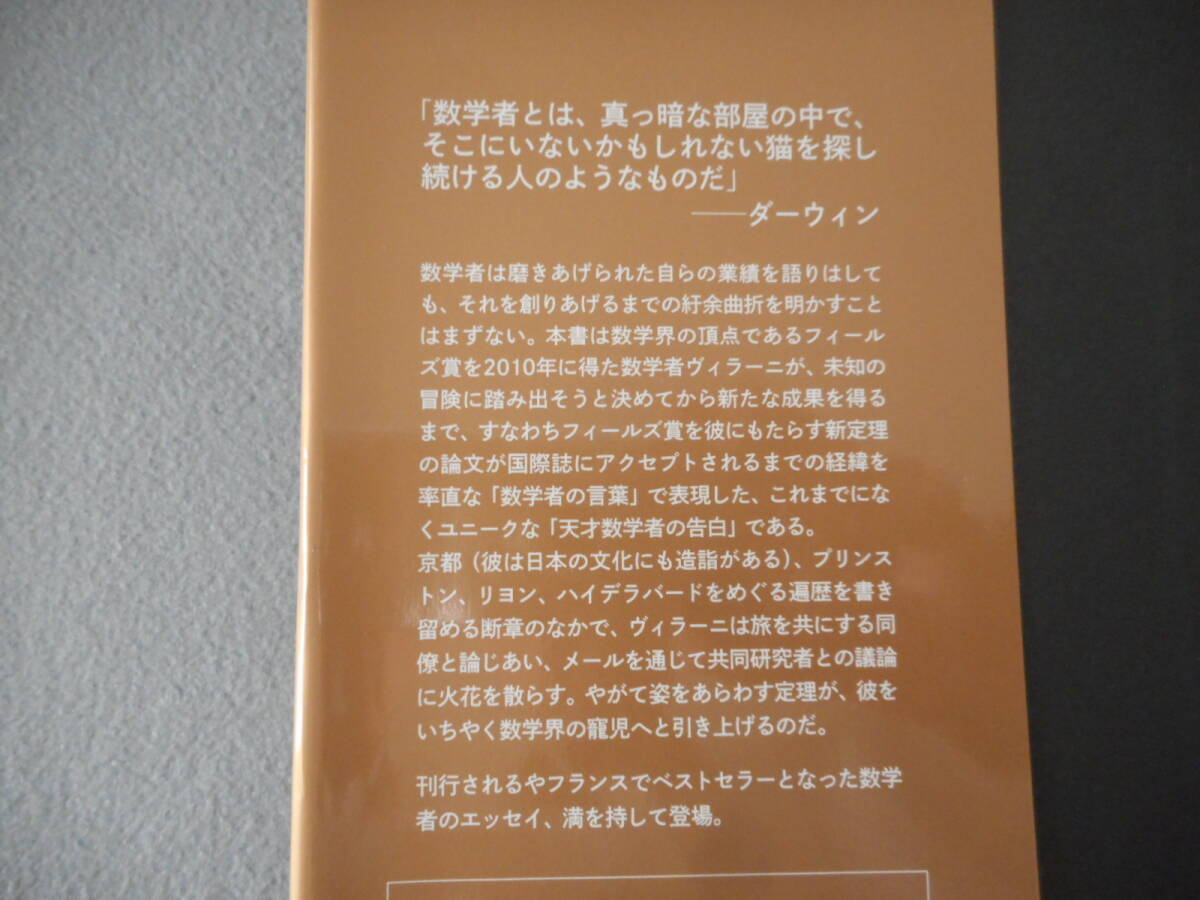 ヴィラーニ:「定理が生まれる」:天才数学者の思索と生活:早川書房_画像3