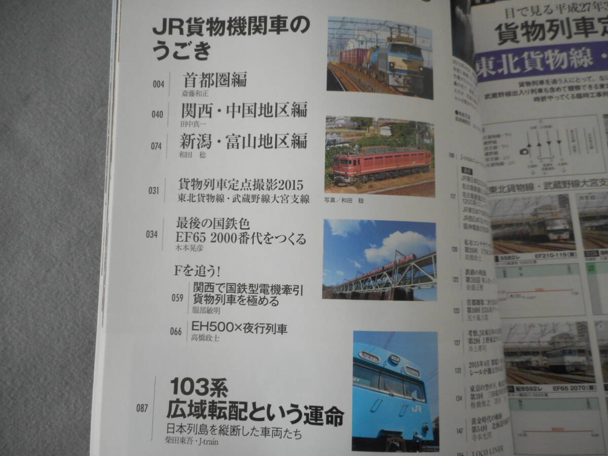 j train ジェイ・トレイン 58：付録欠：貨物牽引機 2015_画像2
