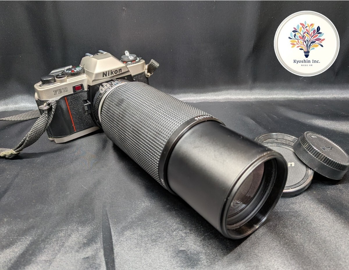 Nikon ニコン FE10 + ZOOM-NIKKOR 100-300mm 1:5.6 一眼レフフィルムカメラ レンズ　も8_画像1