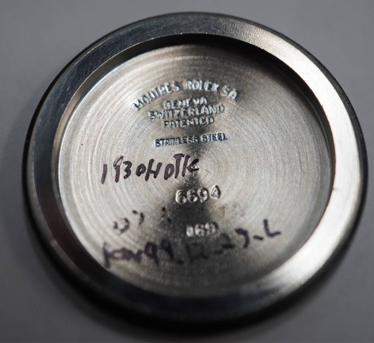 ロレックス　オイスターパーペチュアルデイト　6694　ROLEX　巻き芯折れ　【No.4276】_画像9