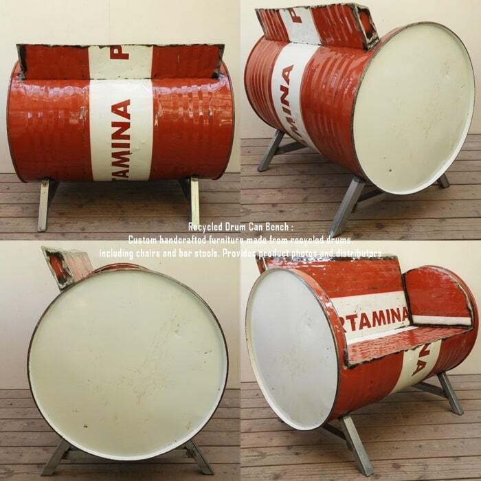  барабан жестяная банка . переделка сделал bench 2P T PERTAMINA 2 местный .1.5 местный . диван love sofa steel стул переделка мебель барабан жестяная банка стул диван 