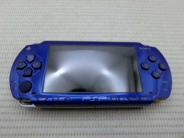 【中古現状品】 SONY ソニー PSP 本体 PSP-1000 ブルー 1000シリーズ バッテリー・蓋なし 動作未確認 GA1B-LP-11TR0531_画像1