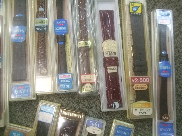 閉店未使用在庫品皮ベルト、クロコ、リザー等大量　AD277_画像3